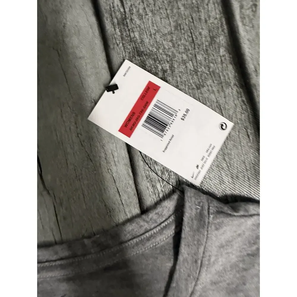 NWT Nike Womens Texas Longhorns Local Campus Mantra Tri-Blend T-Shirt Large Grey